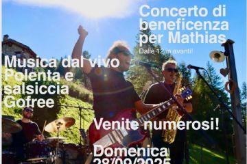 Concerto per Mathias domenica a Tachier