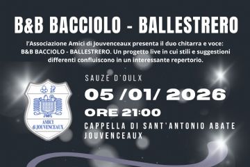 Locandina evento con artisti