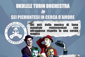 Locandina evento con gli artisti al centro e al di sotto le informazioni circa la data ed il luogo