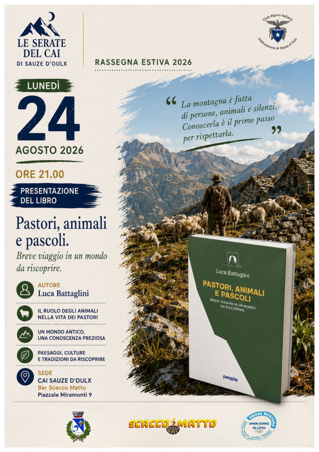 Locandina della presentazione del libro