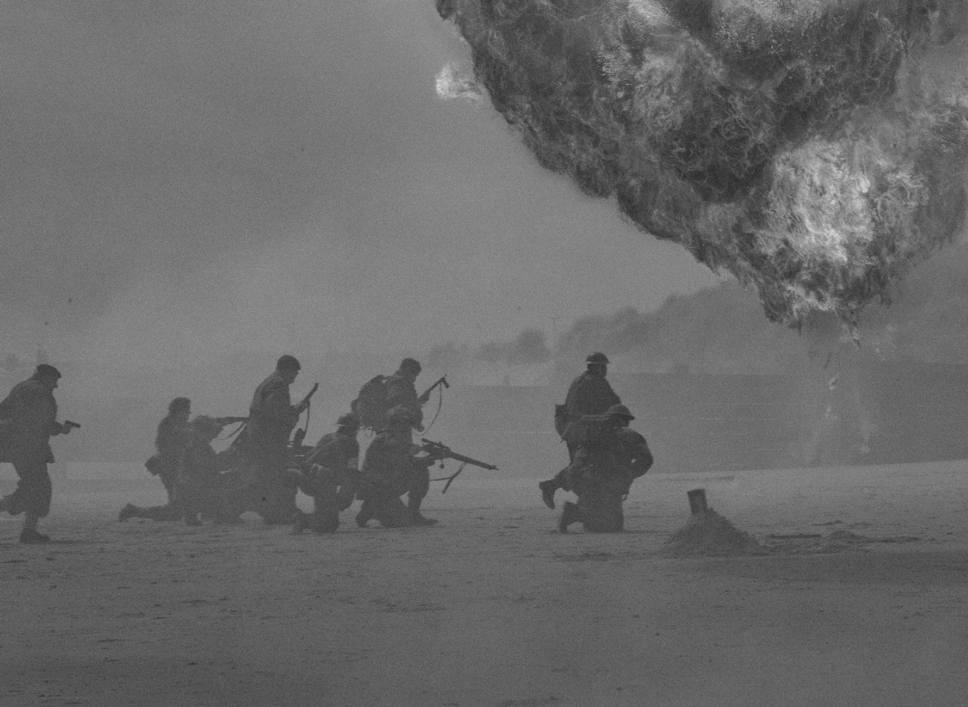 Immagine guerra e soldati in bianco e nero